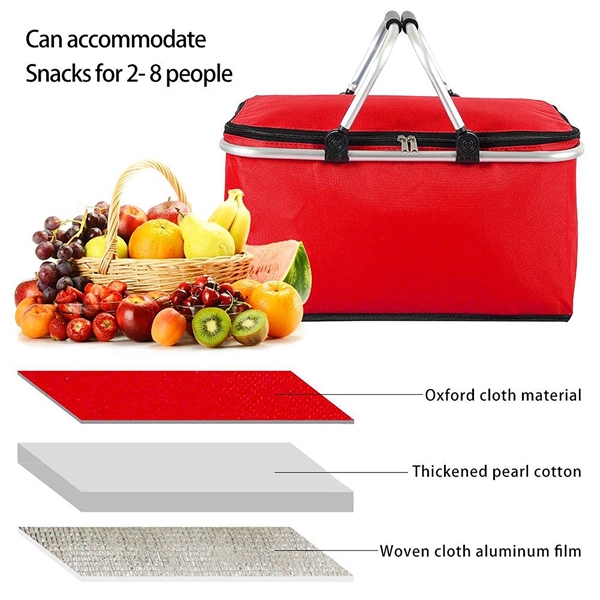 30L Folding Picnic Bag Cooler Basket - 30L Folding Picnic Bag Cooler Basket - Image 1 of 4