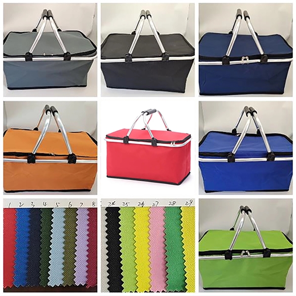 30L Folding Picnic Bag Cooler Basket - 30L Folding Picnic Bag Cooler Basket - Image 4 of 4
