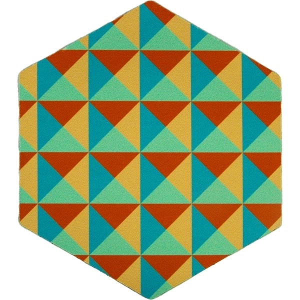 Hexagon Shape Soft Mouse Pad 7.38"x 8.52"x 0.125"