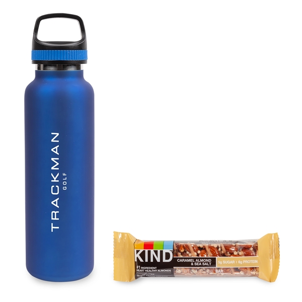 On the Go Sip n' Snack 20 oz. Insulated Bottle w/KIND Bar - On the Go Sip n' Snack 20 oz. Insulated Bottle w/KIND Bar - Image 2 of 4