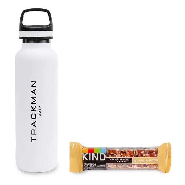 On the Go Sip n' Snack 20 oz. Insulated Bottle w/KIND Bar - On the Go Sip n' Snack 20 oz. Insulated Bottle w/KIND Bar - Image 3 of 4
