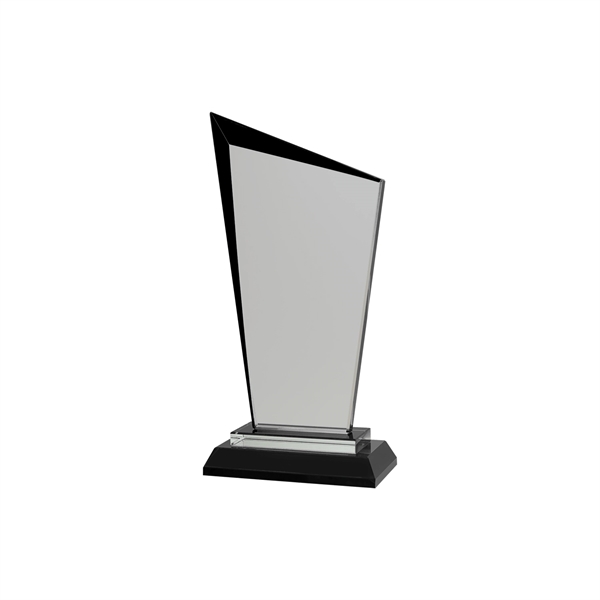 8" Black Razor Glass Award - 8" Black Razor Glass Award - Image 1 of 1