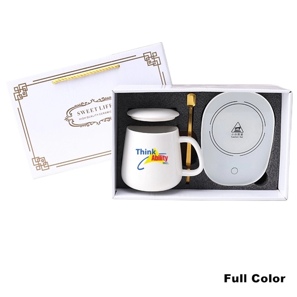 Temperature Control Smart Heating Coffee Mug Cup Warmer Set - Temperature Control Smart Heating Coffee Mug Cup Warmer Set - Image 3 of 11