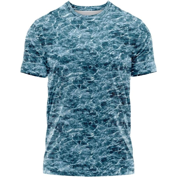 Mossy Oak® Men's 4.4 Oz. Polyester Interlock T-Shirt UPF 50+ - Mossy Oak® Men's 4.4 Oz. Polyester Interlock T-Shirt UPF 50+ - Image 3 of 4