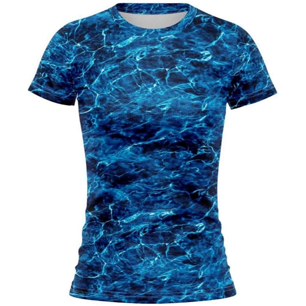 Mossy Oak® Women's. Polyester Interlock T-Shirt, UPF 50+ - Mossy Oak® Women's. Polyester Interlock T-Shirt, UPF 50+ - Image 4 of 4