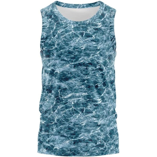 Mossy Oak® Men's 4.4 Oz. Polyester Interlock Tank, UPF 50+ - Mossy Oak® Men's 4.4 Oz. Polyester Interlock Tank, UPF 50+ - Image 3 of 3