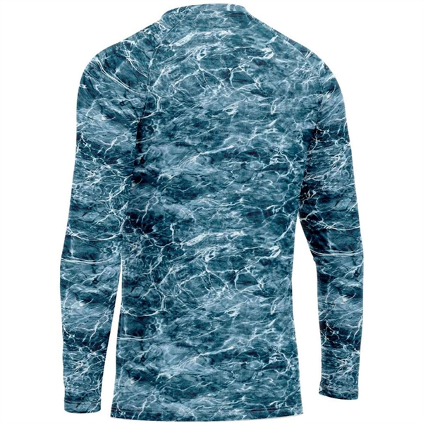 Mossy Oak® Men's Polyester Interlock Raglan T-Shirt, UPF 50+ - Mossy Oak® Men's Polyester Interlock Raglan T-Shirt, UPF 50+ - Image 2 of 5