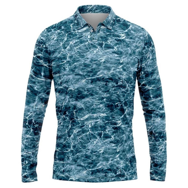 Mossy Oak® Men's 4.4 Oz. Polyester Interlock Polo, UPF 50+ - Mossy Oak® Men's 4.4 Oz. Polyester Interlock Polo, UPF 50+ - Image 1 of 3