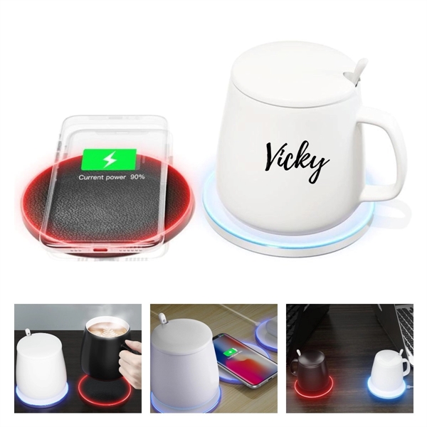 2 In 1 Smart Mug Warmer With Wireless Charger Ember - 2 In 1 Smart Mug Warmer With Wireless Charger Ember - Image 0 of 7