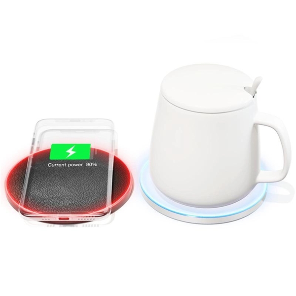 2 In 1 Smart Mug Warmer With Wireless Charger Ember - 2 In 1 Smart Mug Warmer With Wireless Charger Ember - Image 2 of 7