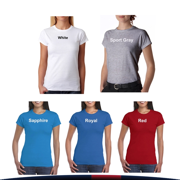 Gildan® SoftStyle Ladies' T-shirts - Gildan® SoftStyle Ladies' T-shirts - Image 3 of 5