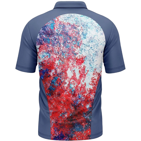 Mossy Oak® Men's Polyester Interlock Raglan Polo, UPF 50+ - Mossy Oak® Men's Polyester Interlock Raglan Polo, UPF 50+ - Image 4 of 6