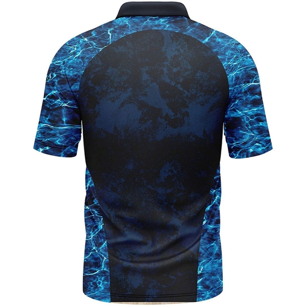 Mossy Oak® Men's Polyester Interlock Raglan Polo, UPF 50+ - Mossy Oak® Men's Polyester Interlock Raglan Polo, UPF 50+ - Image 6 of 6