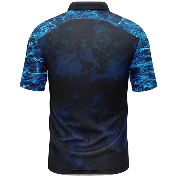 Mossy Oak® Men's Polyester Interlock Polo w/ Pocket, UPF 30+ - Mossy Oak® Men's Polyester Interlock Polo w/ Pocket, UPF 30+ - Image 2 of 6