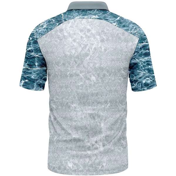 Mossy Oak® Men's Polyester Interlock Polo w/ Pocket, UPF 30+ - Mossy Oak® Men's Polyester Interlock Polo w/ Pocket, UPF 30+ - Image 6 of 6