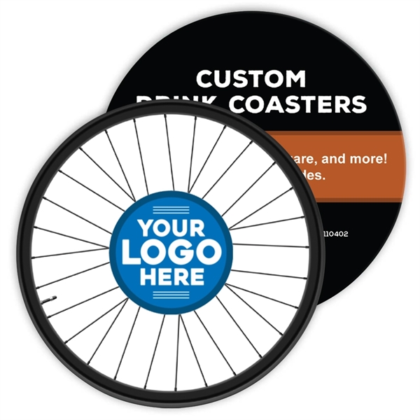 Custom Custom Cycling Wheel Coaster