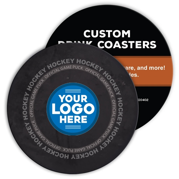 Custom Custom Hockey Puck Theme Coasters