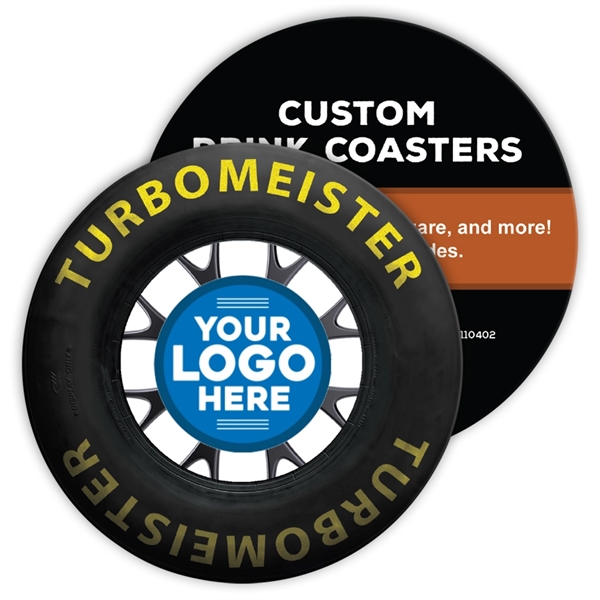 Custom Racing Tire Theme Coaster