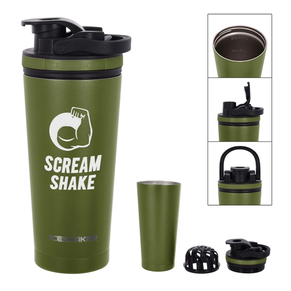 26 Oz. Stainless Steel Ice Shaker Promo Bottle - 26 Oz. Stainless Steel Ice Shaker Promo Bottle - Image 33 of 56