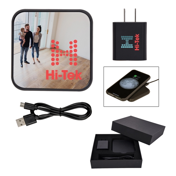 Dynamic Duo Wireless Charger And Adapter Gift Set - Dynamic Duo Wireless Charger And Adapter Gift Set - Image 0 of 6