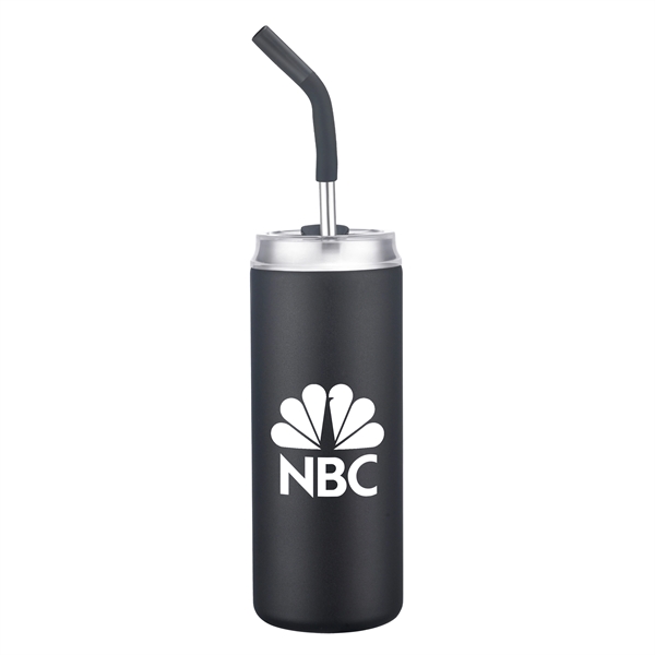 20 oz Stainless Steel Tumbler with Silicone Straw - 20 oz Stainless Steel Tumbler with Silicone Straw - Image 5 of 5