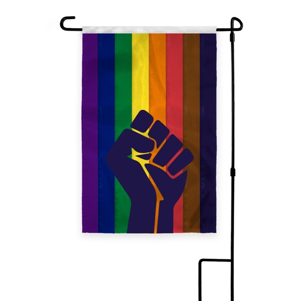 12" x 18" 1ply Nylon POC with fist Deluxe Garden Flag - 12" x 18" 1ply Nylon POC with fist Deluxe Garden Flag - Image 0 of 0