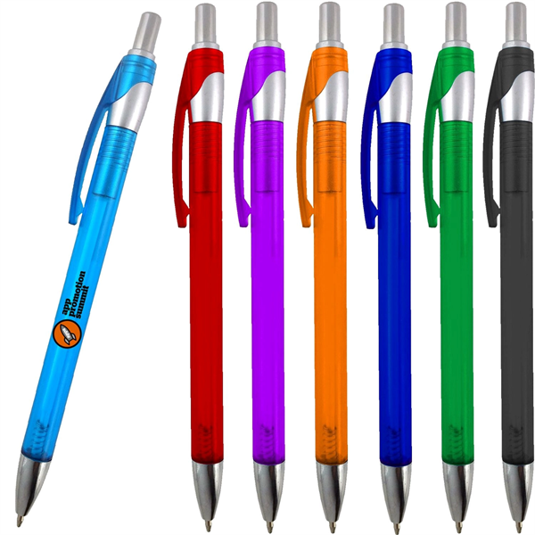 Retractable Slim Jen Pen W/ Pocket Clip - Retractable Slim Jen Pen W/ Pocket Clip - Image 0 of 7