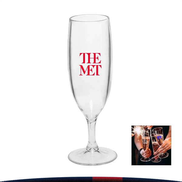 6.7 oz. Ibolya Plastic Champagne Flutes - 6.7 oz. Ibolya Plastic Champagne Flutes - Image 0 of 3