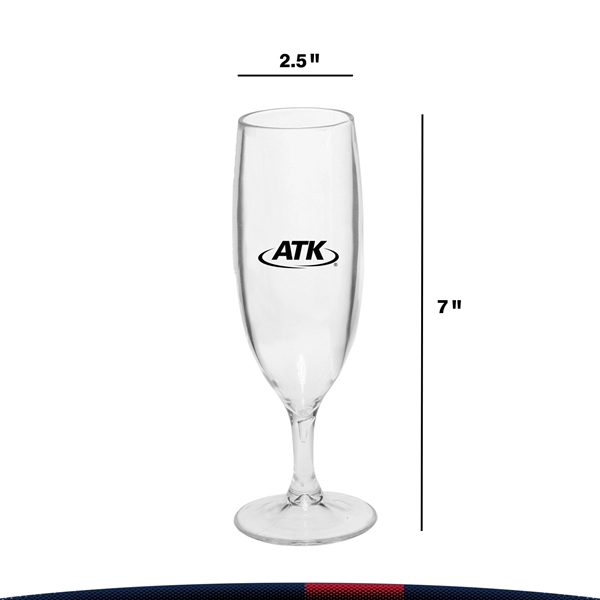 6.7 oz. Ibolya Plastic Champagne Flutes - 6.7 oz. Ibolya Plastic Champagne Flutes - Image 2 of 3