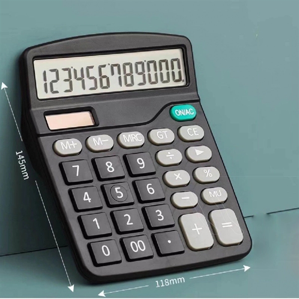 Desktop Calculator 12 Digit with Large LCD Display - Desktop Calculator 12 Digit with Large LCD Display - Image 0 of 3