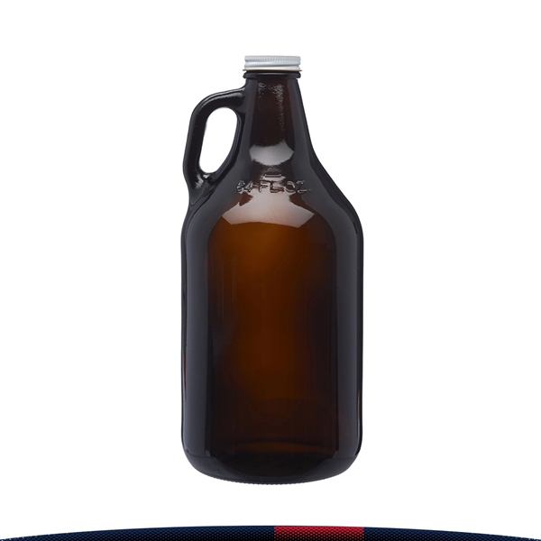 64 oz. Amber Glass Beer Growlers - 64 oz. Amber Glass Beer Growlers - Image 3 of 3