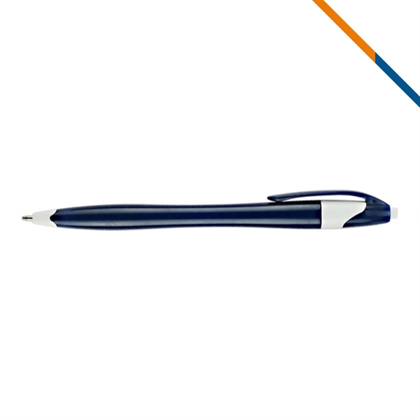Inblue Two-Tone Plastic Ballpoint Pen - Inblue Two-Tone Plastic Ballpoint Pen - Image 3 of 6
