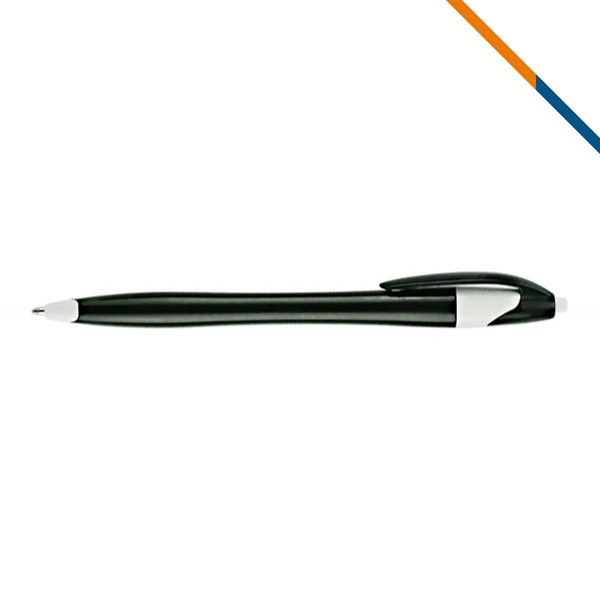 Inblue Two-Tone Plastic Ballpoint Pen - Inblue Two-Tone Plastic Ballpoint Pen - Image 4 of 6