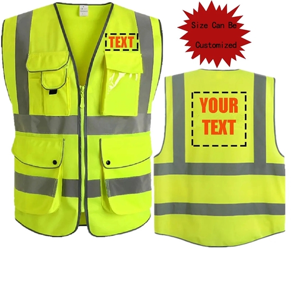 High Visibility Safety Reflective Vest - High Visibility Safety Reflective Vest - Image 1 of 4