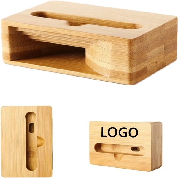 Eco-Friendly Bamboo Phone Holder Sound Amplifier - Eco-Friendly Bamboo Phone Holder Sound Amplifier - Image 0 of 3