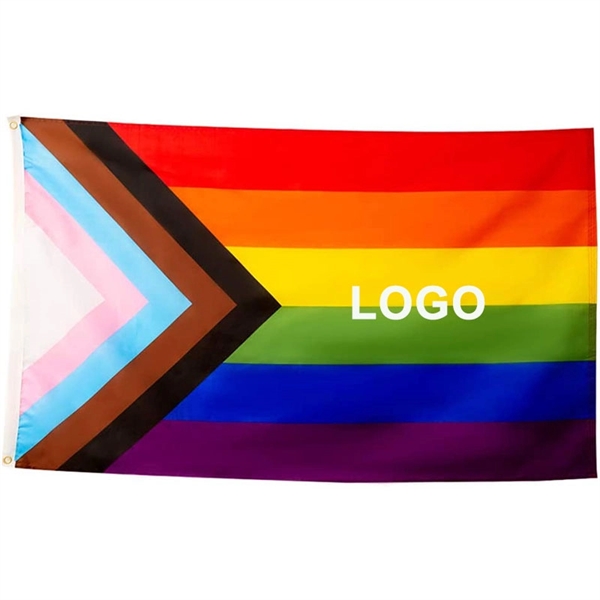 LGBTQ Pride Flag 3x5 Fts - LGBTQ Pride Flag 3x5 Fts - Image 0 of 7
