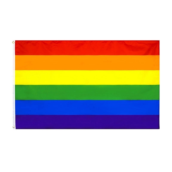 LGBTQ Pride Flag 3x5 Fts - LGBTQ Pride Flag 3x5 Fts - Image 6 of 7
