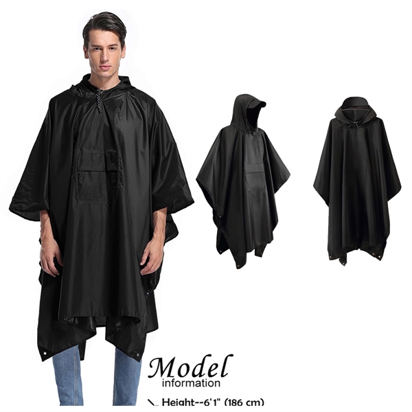 Rain Poncho, Raincoat Jacket For Unisex With Closure Bag - Rain Poncho, Raincoat Jacket For Unisex With Closure Bag - Image 1 of 4