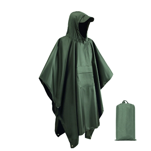 Rain Poncho, Raincoat Jacket For Unisex With Closure Bag - Rain Poncho, Raincoat Jacket For Unisex With Closure Bag - Image 2 of 4