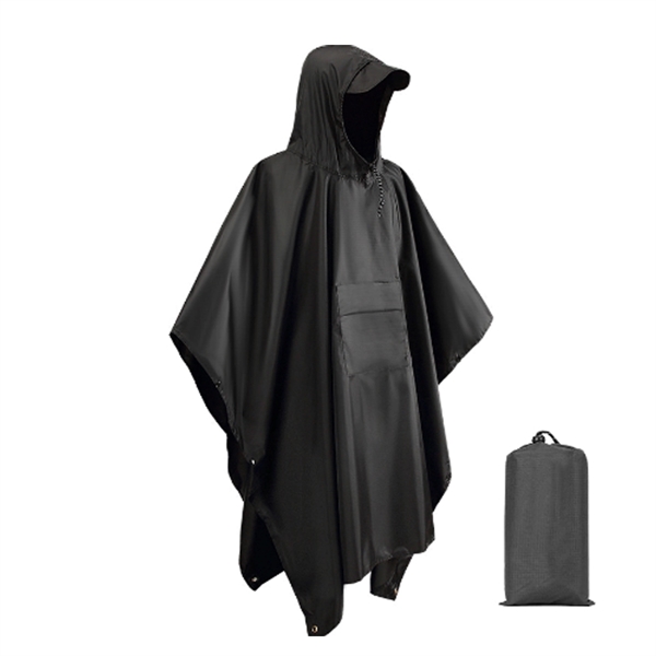 Rain Poncho, Raincoat Jacket For Unisex With Closure Bag - Rain Poncho, Raincoat Jacket For Unisex With Closure Bag - Image 3 of 4