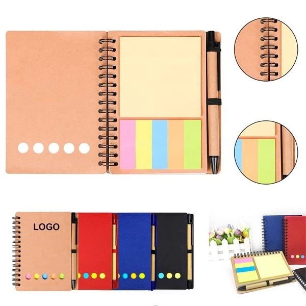 Multifunctional Kraft Paper Spiral Notebook - Multifunctional Kraft Paper Spiral Notebook - Image 0 of 2
