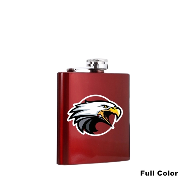 6 oz Hip Whisky Flask Stainless Steel Various Colours - 6 oz Hip Whisky Flask Stainless Steel Various Colours - Image 3 of 11