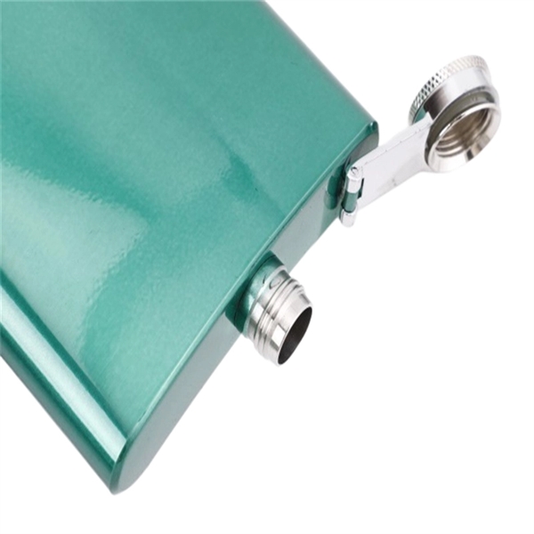 6 oz Hip Whisky Flask Stainless Steel Various Colours - 6 oz Hip Whisky Flask Stainless Steel Various Colours - Image 10 of 11