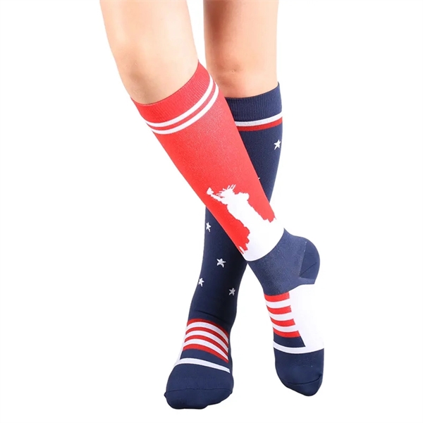 Low Minimum Order Cotton Knit In Custom Socks - Long - Low Minimum Order Cotton Knit In Custom Socks - Long - Image 2 of 2