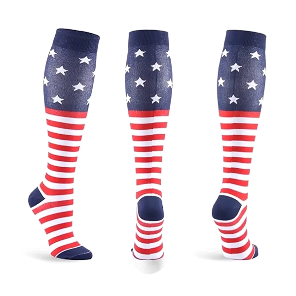 Low Minimum Order Cotton Knit In Custom Socks - Long - Low Minimum Order Cotton Knit In Custom Socks - Long - Image 1 of 2