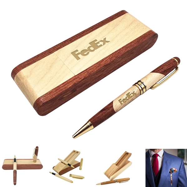 Woodland Elite Collection Dual Pen & Case Set - Woodland Elite Collection Dual Pen & Case Set - Image 0 of 6