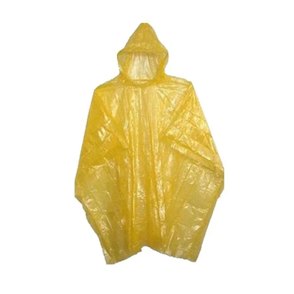 Translucent Branded Rain Poncho - Translucent Branded Rain Poncho - Image 0 of 5