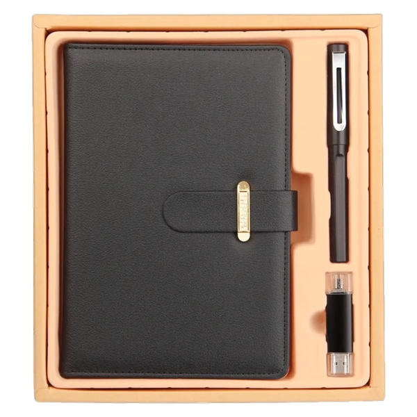 ExecuSet with Pen, A5 Leatherette Padfolio & 8GB Flash Disk - ExecuSet with Pen, A5 Leatherette Padfolio & 8GB Flash Disk - Image 6 of 6