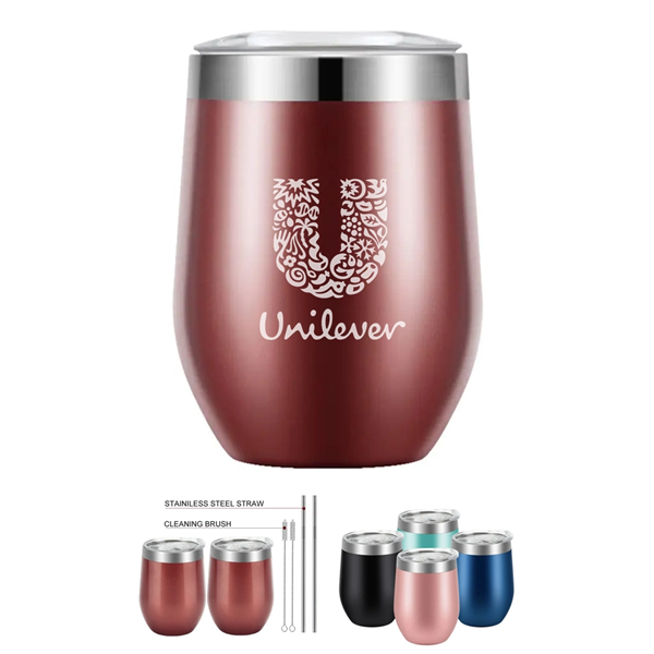 Sip & Chill Stainless Steel Stemless Wine Tumbler 12 oz - Sip & Chill Stainless Steel Stemless Wine Tumbler 12 oz - Image 0 of 2