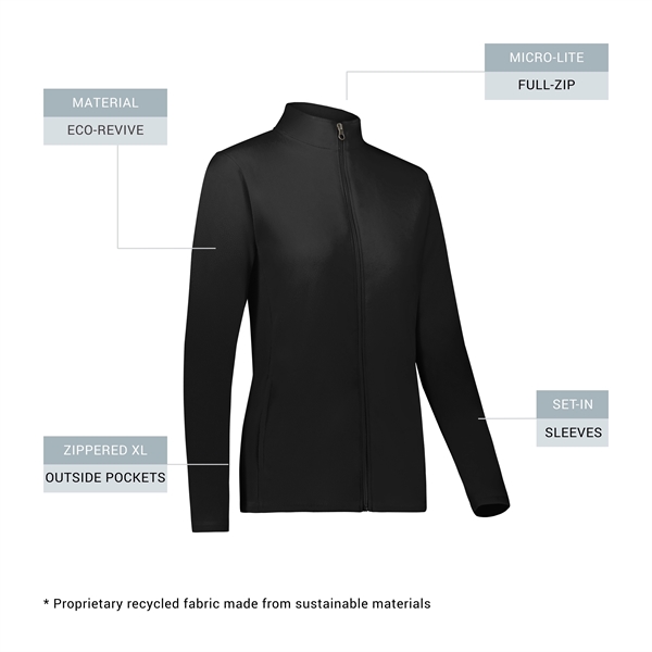 Ladies Micro-Lite Fleece Full Zip Jacket - Ladies Micro-Lite Fleece Full Zip Jacket - Image 10 of 16